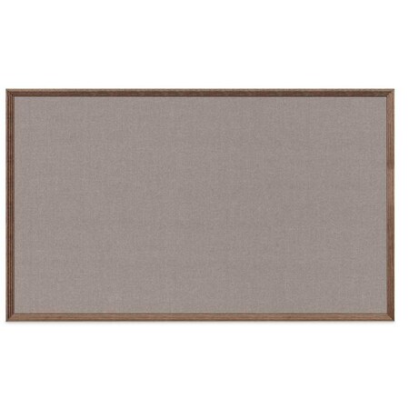 United Visual Products Decor Wood Combo Board, 72"x48", Walnut/Black Porcelain & Cobalt UV705DEFAB-WALNUT-BLKPORC-COBACC
